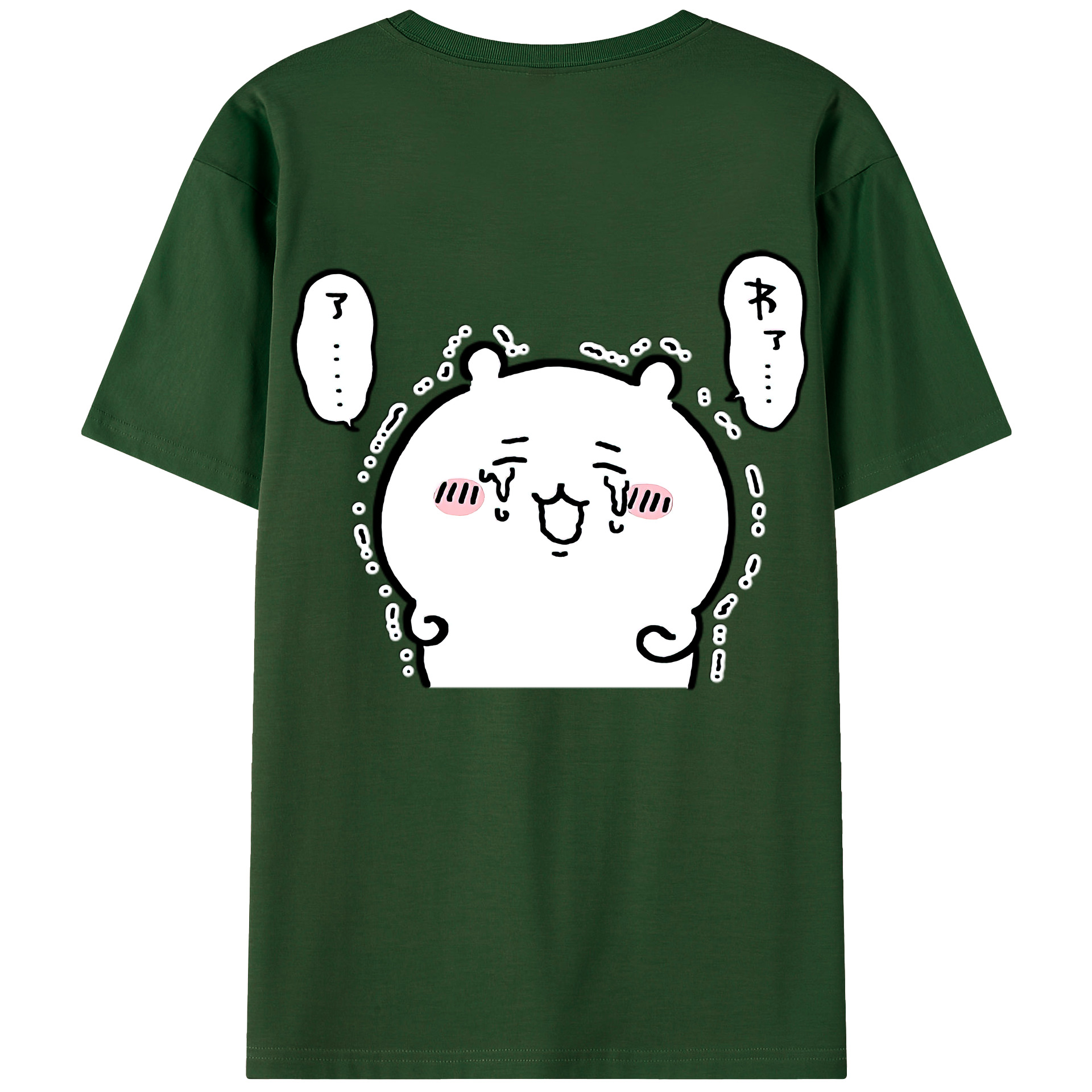 （画像用） ちいかわ ちいかわ Chii-kawa chiikawa 綿100％半袖Tシャツ（背面プリント）